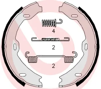 Гальмівні колодки барабанні BREMBO S50 518