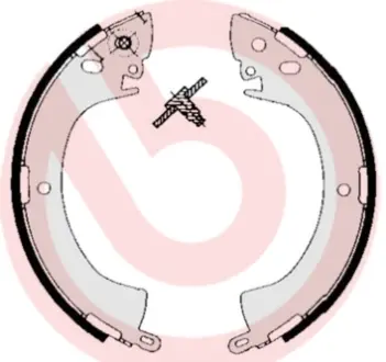 Гальмівні колодки барабанні BREMBO S54 506