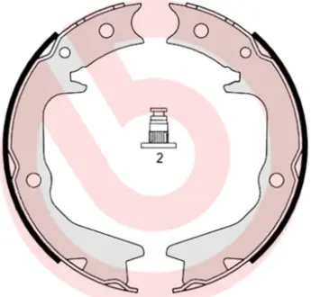 Гальмівні колодки барабанні BREMBO S54 519