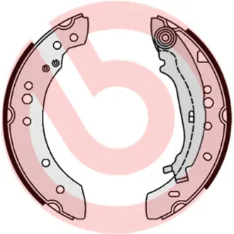 Тормозные колодки барабанные BREMBO S54 521