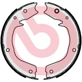 Тормозные колодки барабанные BREMBO S54 524