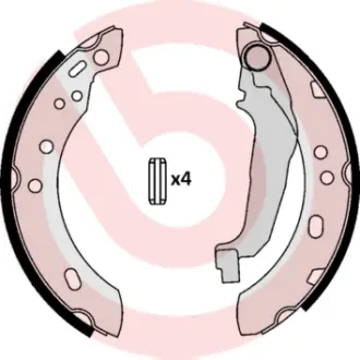 Тормозные колодки барабанные BREMBO S56507