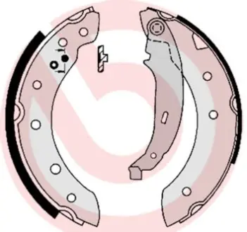 Гальмівні колодки барабанні BREMBO S61 520