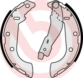 Тормозные колодки барабанные BREMBO S61 521