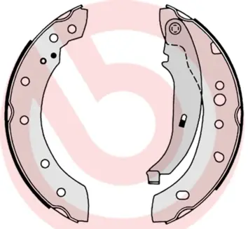 Тормозные колодки барабанные BREMBO S61 527 (фото 1)