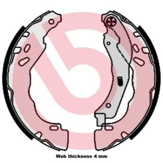 Тормозные колодки барабанные BREMBO S61 544