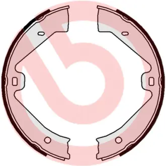 Тормозные колодки барабанные BREMBO S65 505