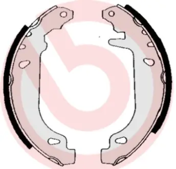 Тормозные колодки барабанные BREMBO S68 520