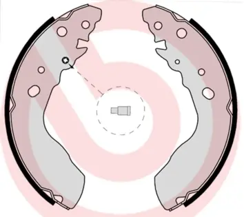 Тормозные колодки барабанные BREMBO S79 522