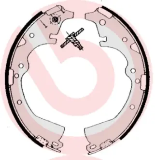 Гальмівні колодки барабанні BREMBO S83 511
