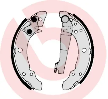 Тормозные колодки барабанные BREMBO S85507