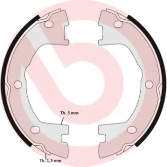 Тормозные колодки барабанные BREMBO SA6 506