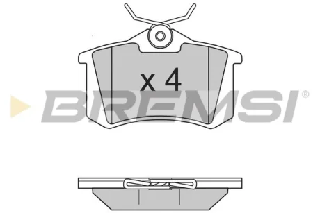 Гальмівні колодки зад. Caddy/Golf/Octavia (TRW) Bremsi BP2806