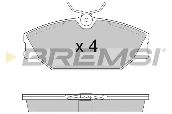 Гальмівні колодки пер. Laguna I/Megane I 95-03 (TRW) Bremsi BP2874 (фото 1)