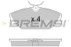 Гальмівні колодки пер. Laguna I/Megane I 95-03 (TRW) Bremsi BP2874 (фото 1)