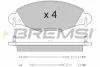 Гальмівні колодки перед. CITROEN C5 1.8-3.0 01-08 (BOSCH) Bremsi BP2937 (фото 1)