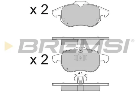 Гальмівні колодки пер. Vectra C 02- Bremsi BP3014