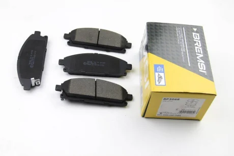 Гальмівні колодки пер. Nissan X-Trail 01-13/Pathfinder 97-04 (sumitomo) (159x56x16,4) Bremsi BP3068