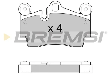 Гальмівні колодки зад. Audi Q7/Touareg/Cayenne (Brembo) (112,2x73,2x16,2) Bremsi BP3097