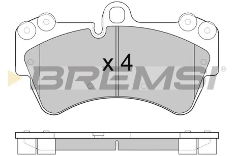 Гальмівні колодки пер. Audi Q7/Touareg/Cayenne Bremsi BP3099