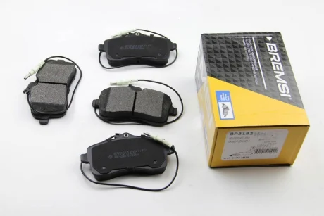 Гальмівні колодки пер. Peugeot 407 04- (TRW) (131,4x66,8x19,5) Bremsi BP3182