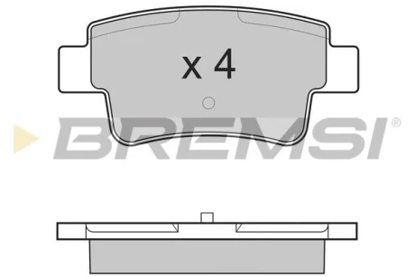 Гальмівні колодки перед. Opel Corsa 09-14 (BOSCH) Bremsi BP3228