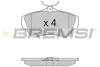 Гальмівні колодки зад. Scudo/Expert 07- Bremsi BP3284 (фото 1)