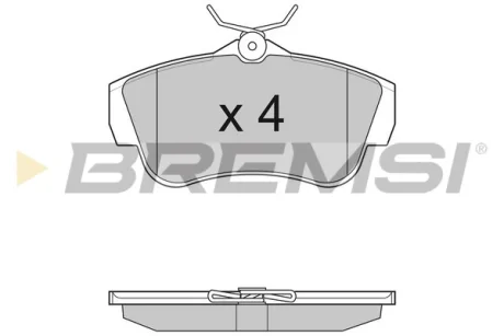 Гальмівні колодки зад. Scudo/Expert 07- Bremsi BP3284