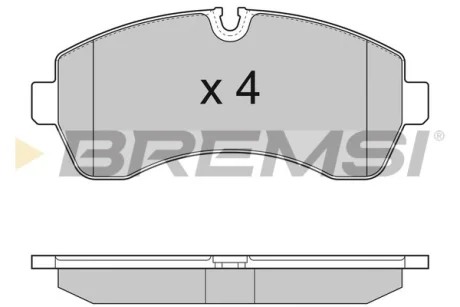 Гальмівні колодки пер. Sprinter/Crafter 06- (спарка) Bremsi BP3290