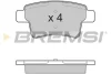 Гальмівні колодки зад. Citroen C4 Picasso 06- (Bosch) Bremsi BP3331 (фото 1)