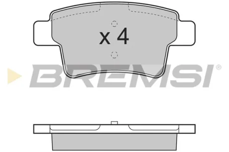 Гальмівні колодки зад. Citroen C4 Picasso 06- (Bosch) Bremsi BP3331