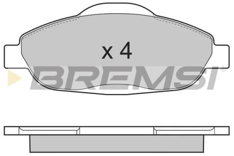 Гальмівні колодки пер. Peugeot 308 07- (Bosch) Bremsi BP3364