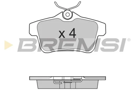 Гальмівні колодки зад. Citroen C4 09-/Peugeot 3008 09- (TRW) Bremsi BP3387