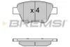 Гальмівні колодки зад. Caddy/Jetta 10-/Golf 09-13 Bremsi BP3429 (фото 1)