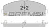 Гальмівні колодки пер. Fiat Freemont 11-/Dodge Caravan 08- (183x63.2x19.5) Bremsi BP3543 (фото 1)