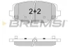 Гальмівні колодки зад. Fiat Freemont 11-/Dodge Caravan 08- (130.1x55.2x17.1) Bremsi BP3544 (фото 1)