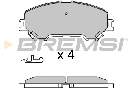 Гальмівні колодки пер. Qashqai II/Kadjar 13- (Akebono) Bremsi BP3629