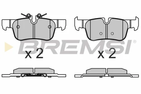 Гальмівні колодки зад. BMW 1/2/i3/X1/X2 Bremsi BP3633