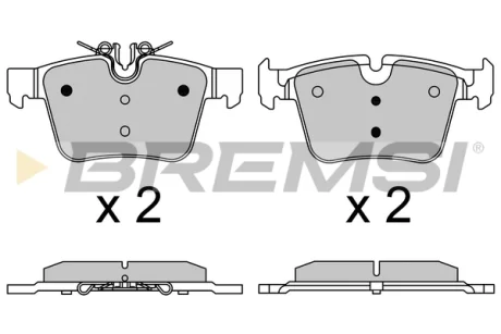 Гальмівні колодки зад. MB C-CLASS W205 13- (ATE-TEVES) Bremsi BP3642