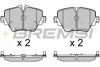 Гальмівні колодки пер. F40/F45/F46/G20/F90/G31/F97 14- (TRW) Bremsi BP3643 (фото 1)
