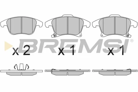 Гальмівні колодки пер. Galaxy III/Mondeo V/S-Max 14- (ATE - TEVES) Bremsi BP3655