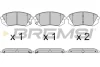 Гальмівні колодки пер. Kia Sportage 04-/Optima 15-/Soul 14-/Tucson 15-/ix35 09- (Mando) Bremsi BP3754 (фото 1)