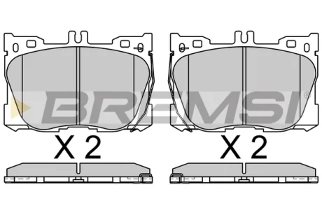 Гальмівні колодки пер. MB E-CLASS C238 16- Bremsi BP3762