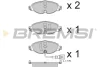 Гальмівні колодки пер. Q3/A3/LEON/Octavia III-IV/Golf VII-VIII/Passat B8 12- /(TRW) Bremsi BP3782 (фото 1)