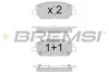 Гальмівні колодки перед. HYUNDAI i30/CEED 1.0-1.6 16- Bremsi BP3786 (фото 1)