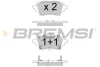 Гальмівні колодки зад. Toyota Camry 17-/Rav4 18-/Lexus RX 15- Bremsi BP3796 (фото 1)