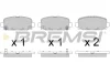 Гальмівні колодки зад. Jeep Compass 16- (TRW) Bremsi BP3818 (фото 1)