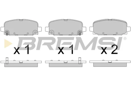Гальмівні колодки зад. Jeep Compass 16- (TRW) Bremsi BP3818