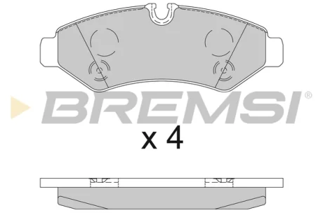 Гальмівні колодки зад. SPRINTER 18-21 (BREMBO) Bremsi BP3848