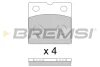 Гальмівні колодки зад. Tesla Model X 13- (BREMBO) Bremsi BP3851 (фото 1)
